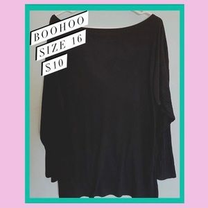 Black Ribbed Long Sleeve